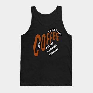 Chihuahua coffee dog cafe Tank Top